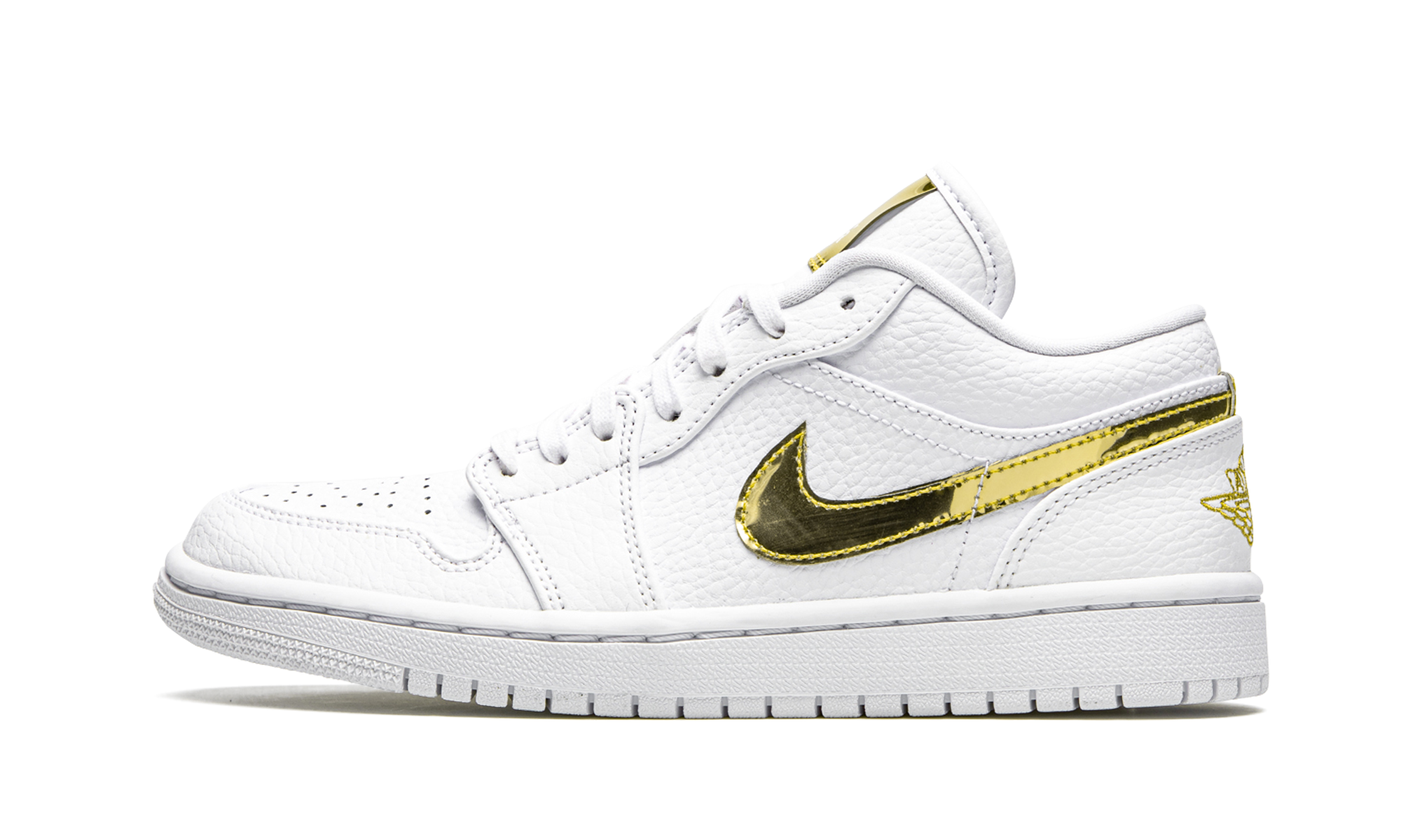 Jordan 1 Low White Metallic Gold (W)