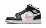 Jordan 1 Mid White Black Light Arctic Pink (PS)