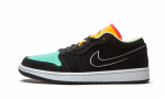 Jordan 1 Low Black Aurora Green Laser Orange