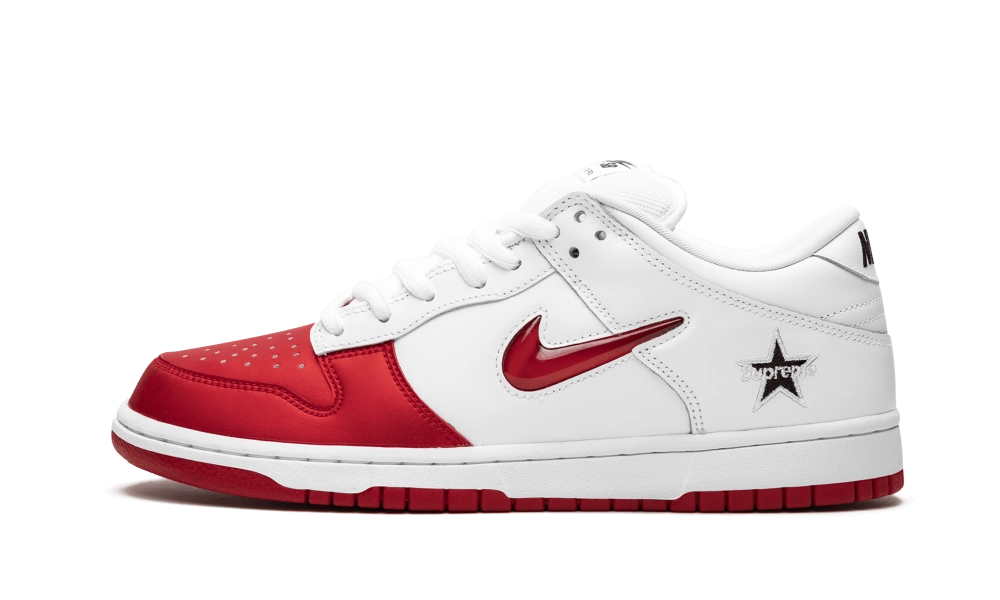 Nike SB Dunk Low Supreme Jewel Swoosh Red