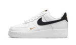 Nike Air Force 1 Low ’07 Essential White Black Gold Mini Swoosh (W)