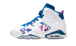 Jordan 6 Retro White Laser Fuchsia Green Abyss (GS)