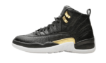 Jordan 12 Retro Black Metallic Gold White (W)