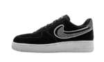 Nike Air Force 1 Low 3D Chenille Swoosh Black Cool Grey