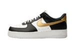 Nike Air Force 1 Low Black White Metallic Gold