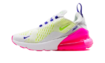 Nike Air Max 270 White Volt Pink Blast Indigo (W)