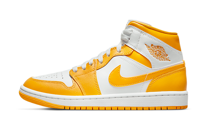 Jordan 1 Mid White University Gold (W)