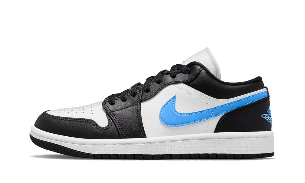 Jordan 1 Low Black University Blue White (W)