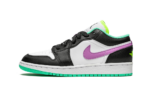 Jordan 1 Low Green Glow Violet Shock (GS)