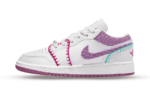 Jordan 1 Low White Light Bordeuax (GS)