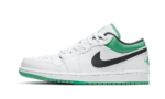 Jordan 1 Low White Lucky Green Black