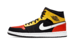 Jordan 1 Mid Black Amarillo Orange