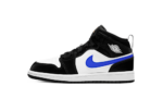 Jordan 1 Mid Black Racer Blue White (PS)