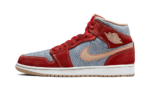 Jordan 1 Mid Denim Red