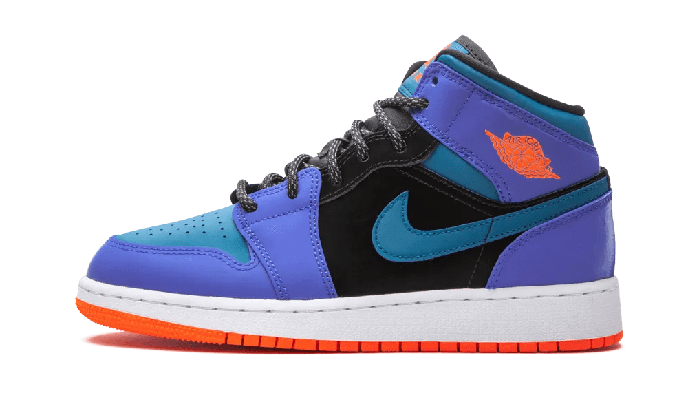 Jordan 1 Mid Racer Blue Green Abyss (GS)