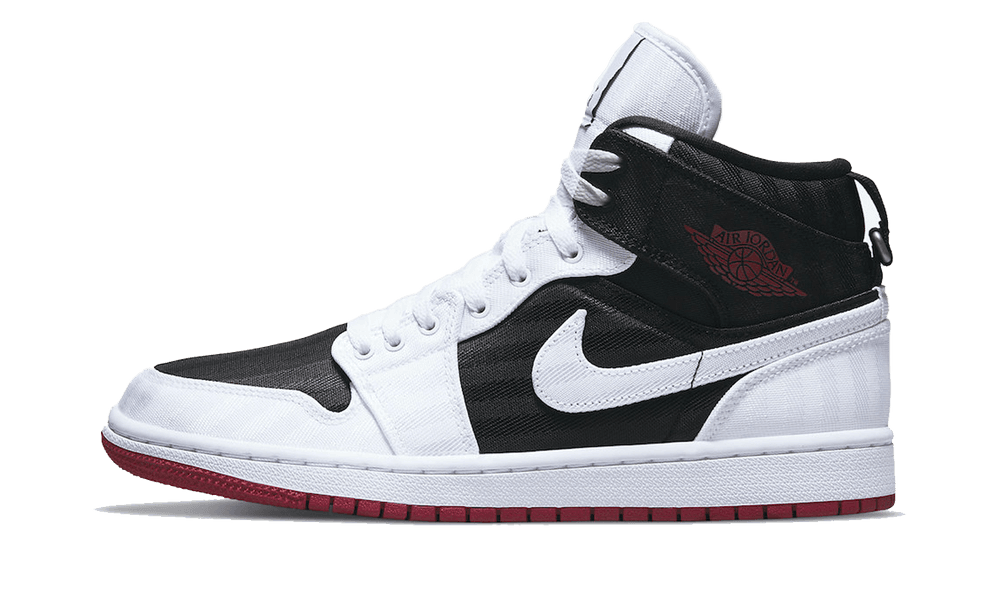 Jordan 1 Mid SE Utility Canvas White Black Gym Red (W)