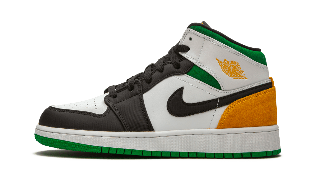 Jordan 1 Mid SE White Laser Orange Lucky Green (GS)