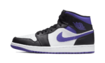 Jordan 1 Mid White Black Purple