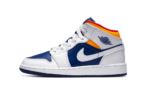 Jordan 1 Mid White Laser Orange Deep Royal Blue (GS)