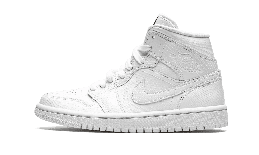 Jordan 1 Mid White Snakeskin (W)