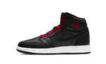 Jordan 1 Retro High Black Satin Gym Red Black (GS)