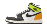 Jordan 1 Retro High White Black Volt University Gold (GS)