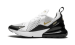 Nike Air Max 270 White Metallic Gold Black