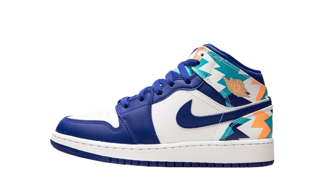 Jordan 1 Mid Geometric Print (GS)