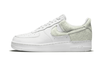 Nike Air Force 1 Low White Pony Hair Heel