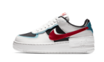 Nike Air Force 1 Shadow Bleached Aqua Chile Red (W)