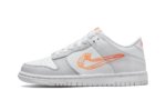 Nike Dunk Low SE 3D Swoosh Pure Platinum Total Orange (GS)