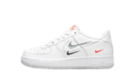 Nike Air Force 1 Low Multi-Swoosh White Particle Grey Photon Dust Bright Crimson (GS)