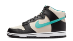 Nike Dunk High EMB Beige Black Washed Teal