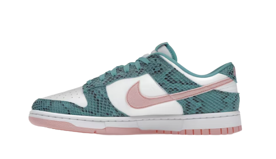 Nike Dunk Low Snakeskin Washed Teal Bleached Coral