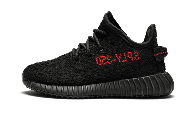 yeezy boost 350 v2 infant black red