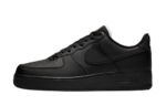 Nike Air Force 1 Low Triple Black (White Tongue)