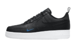 Nike Air Force 1 Low Cut Out Reflective Swoosh Black Blue