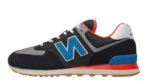 New Balance 574 Black Blue Red