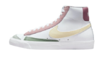 Nike Blazer Mid 77 White Pink Green Yellow (W)