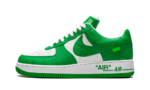 Louis Vuitton Nike Air Force 1 Low By Virgil Abloh White Green