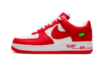 Louis Vuitton Nike Air Force 1 Low By Virgil Abloh White Red