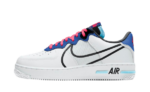 Nike Air Force 1 Low React White Astronomy Blue Laser Crimson