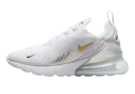 Nike Air Max 270 White Metallic Gold (W)