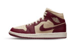 Jordan 1 Mid Split Beach Cherrywood Red (W)