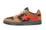 A Bathing Ape Bape SK8 Sta Brown Orange