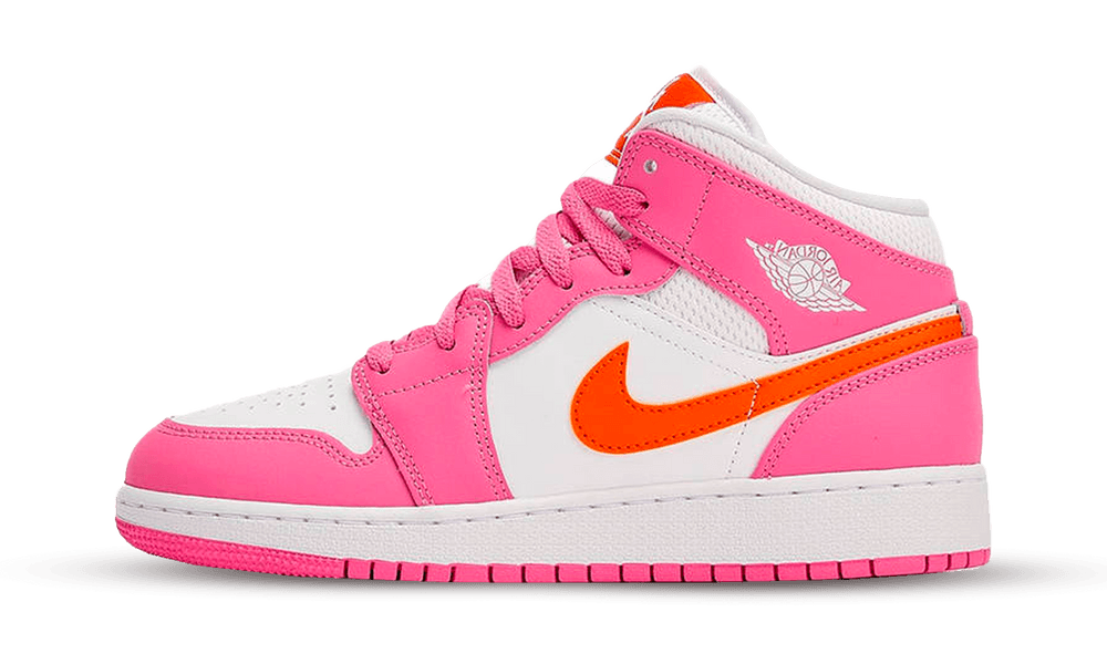 Jordan 1 Mid Pinksicle Safety Orange (GS)