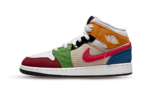 Air Jordan 1 Mid SE ‘Patchwork’ (GS)