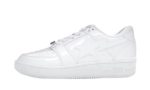 A Bathing Ape Bape Sta Low Patent White