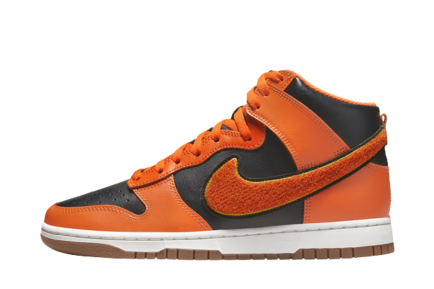 Nike Dunk High University Chenille Swoosh Safty Orange