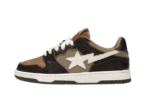 A Bathing Ape Bape SK8 Sta Brown Ivory